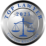 Top Lawyer 2023 Top 100 Registry badge