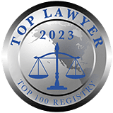 Top Lawyer 2023 Top 100 Registry badge